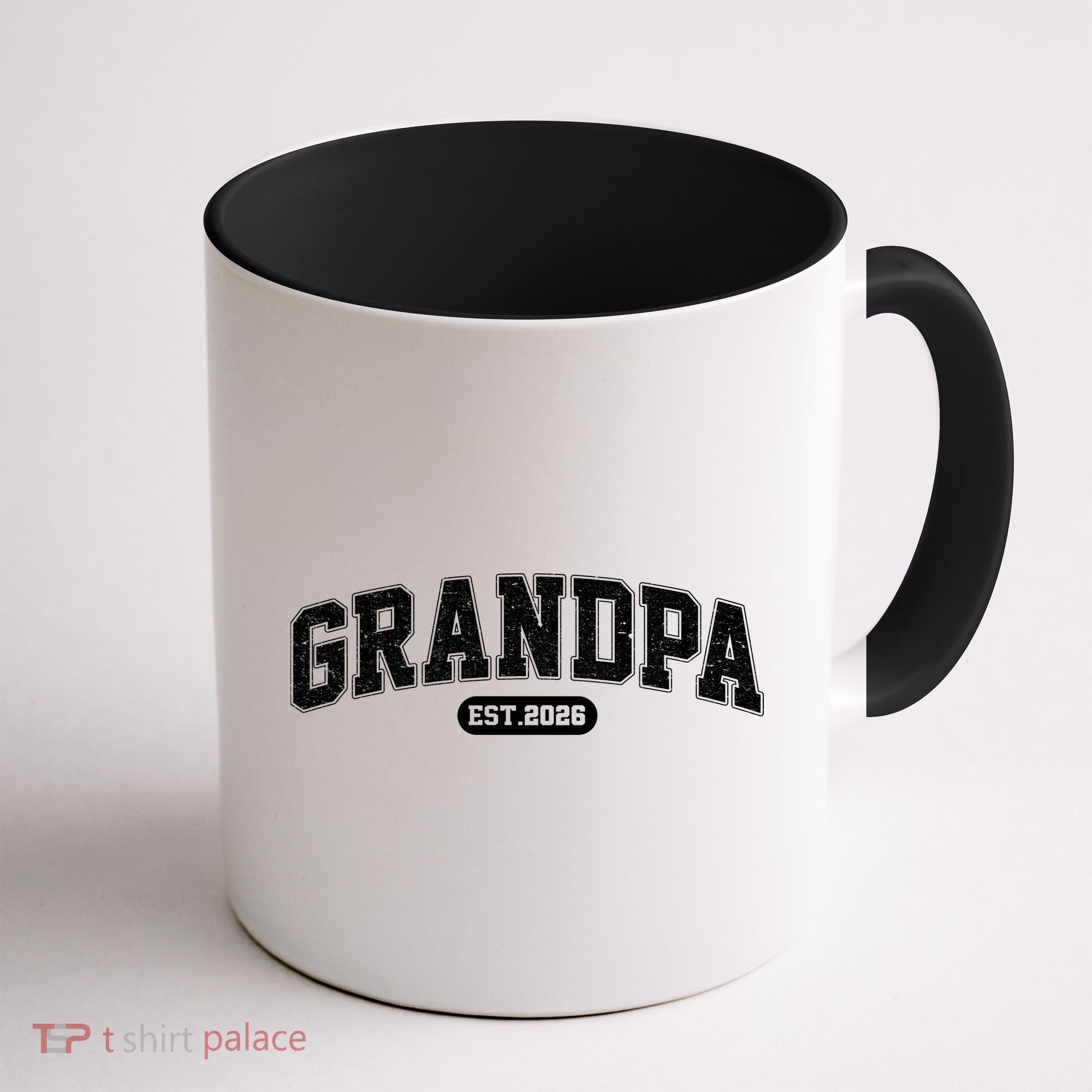 Sporty Varsity Grandpa EST 2026 Coffee Mug