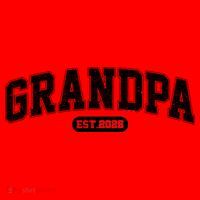 Sporty Varsity Grandpa EST 2026 Santa Hat thumb 1