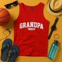 Sporty Varsity Grandpa EST 2026 Tank Top thumb 4
