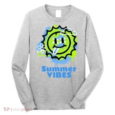Summer Vibes Gift Long Sleeve Shirt