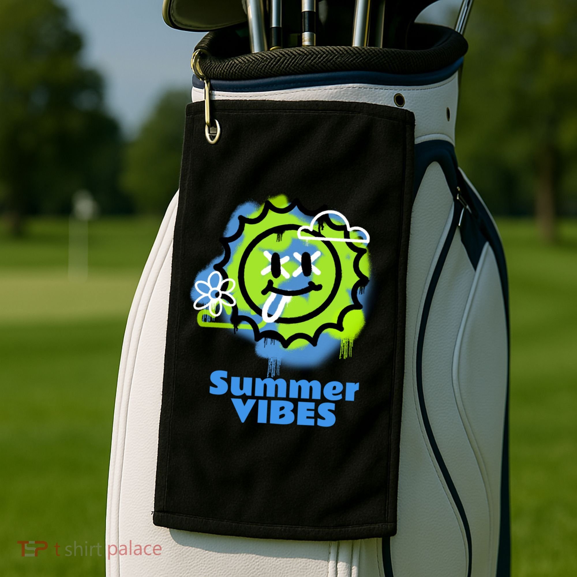Summer Vibes Gift Golf Towel