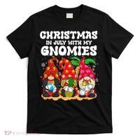 Summer Vacation Gnomes Lover Funny Christmas In July T-Shirt thumb 0