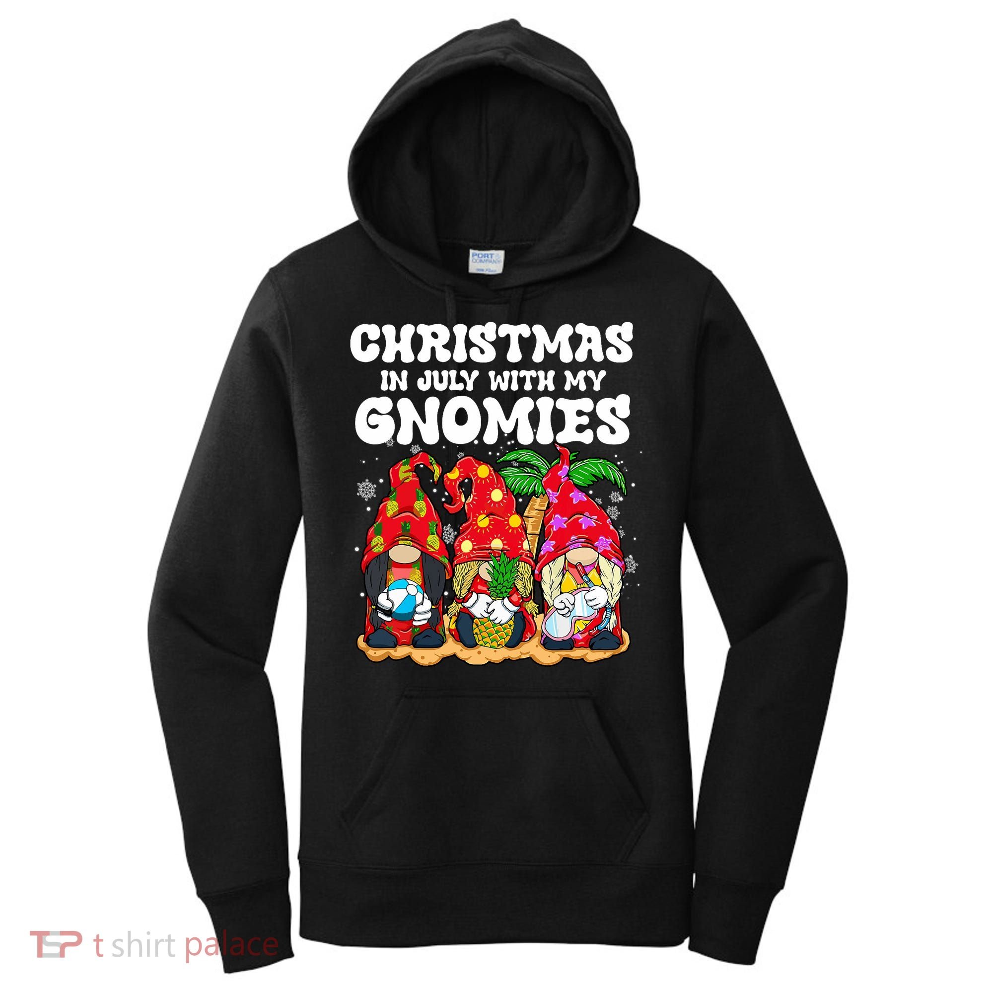 Summer Vacation Gnomes Lover Funny Christmas In July Women's Hoodie