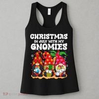 Summer Vacation Gnomes Lover Funny Christmas In July Women's Tank Top thumb 3