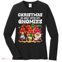 Summer Vacation Gnomes Lover Funny Christmas In July Women's Long Sleeve Shirt thumb 0