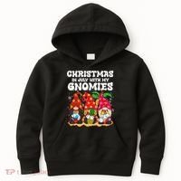 Summer Vacation Gnomes Lover Funny Christmas In July Kids Hoodie thumb 0
