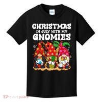 Summer Vacation Gnomes Lover Funny Christmas In July Kids T-Shirt thumb 0