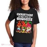 Summer Vacation Gnomes Lover Funny Christmas In July Kids T-Shirt thumb 2