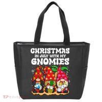 Summer Vacation Gnomes Lover Funny Christmas In July Tote Bag thumb 0