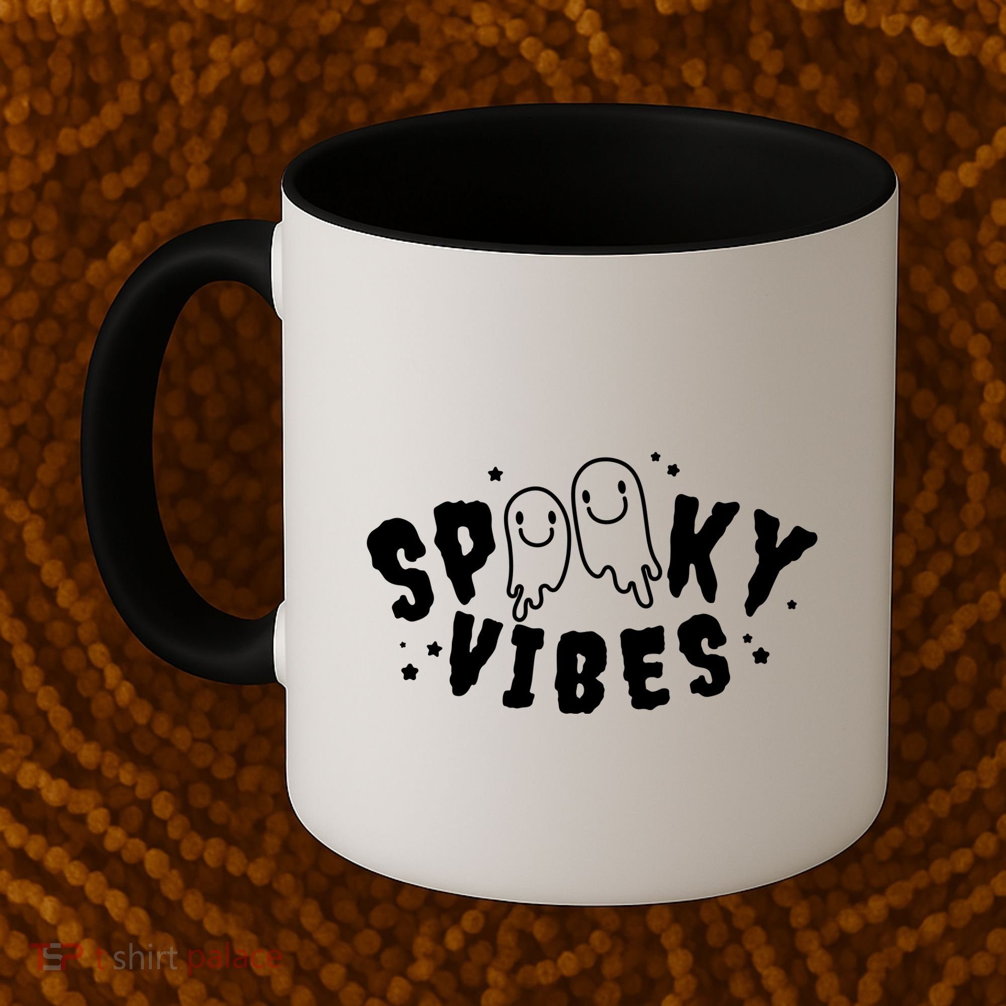 Spooky Vibes Halloween Ghost Cute Coffee Mug