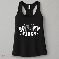 Spooky Vibes Halloween Ghost Cute Women's Tank Top thumb 3