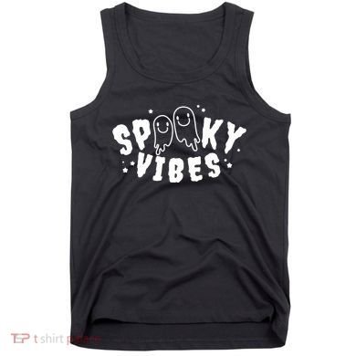 Spooky Vibes Halloween Ghost Cute Tank Top