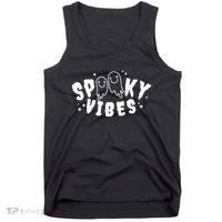 Spooky Vibes Halloween Ghost Cute Tank Top thumb 0