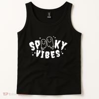 Spooky Vibes Halloween Ghost Cute Tank Top thumb 2