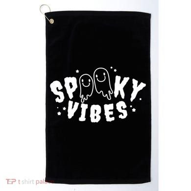 Spooky Vibes Halloween Ghost Cute Golf Towel