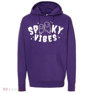 Spooky Vibes Halloween Ghost Cute Hoodie