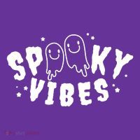 Spooky Vibes Halloween Ghost Cute Hoodie thumb 2