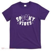 Spooky Vibes Halloween Ghost Cute T-Shirt thumb 0