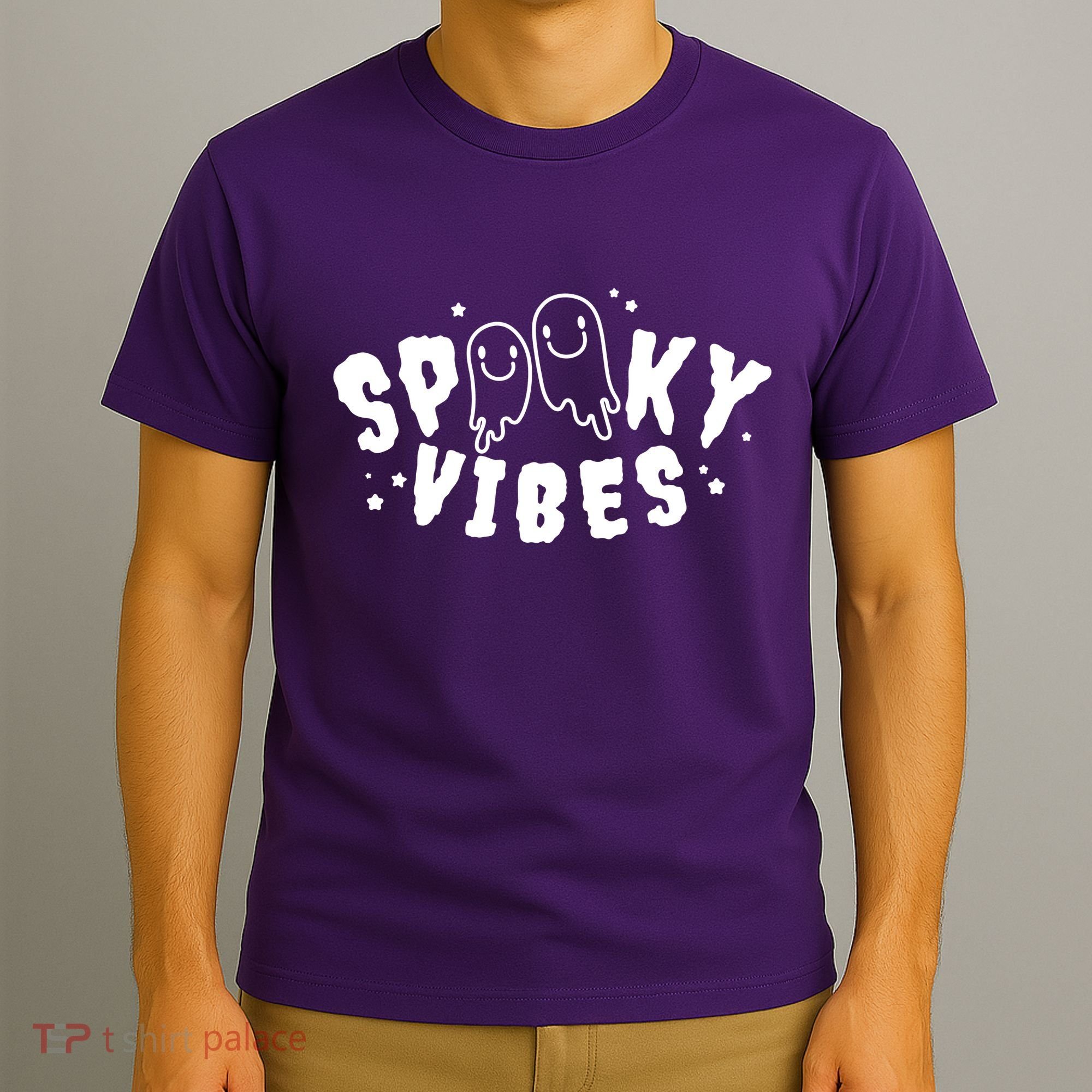 Spooky Vibes Halloween Ghost Cute T-Shirt