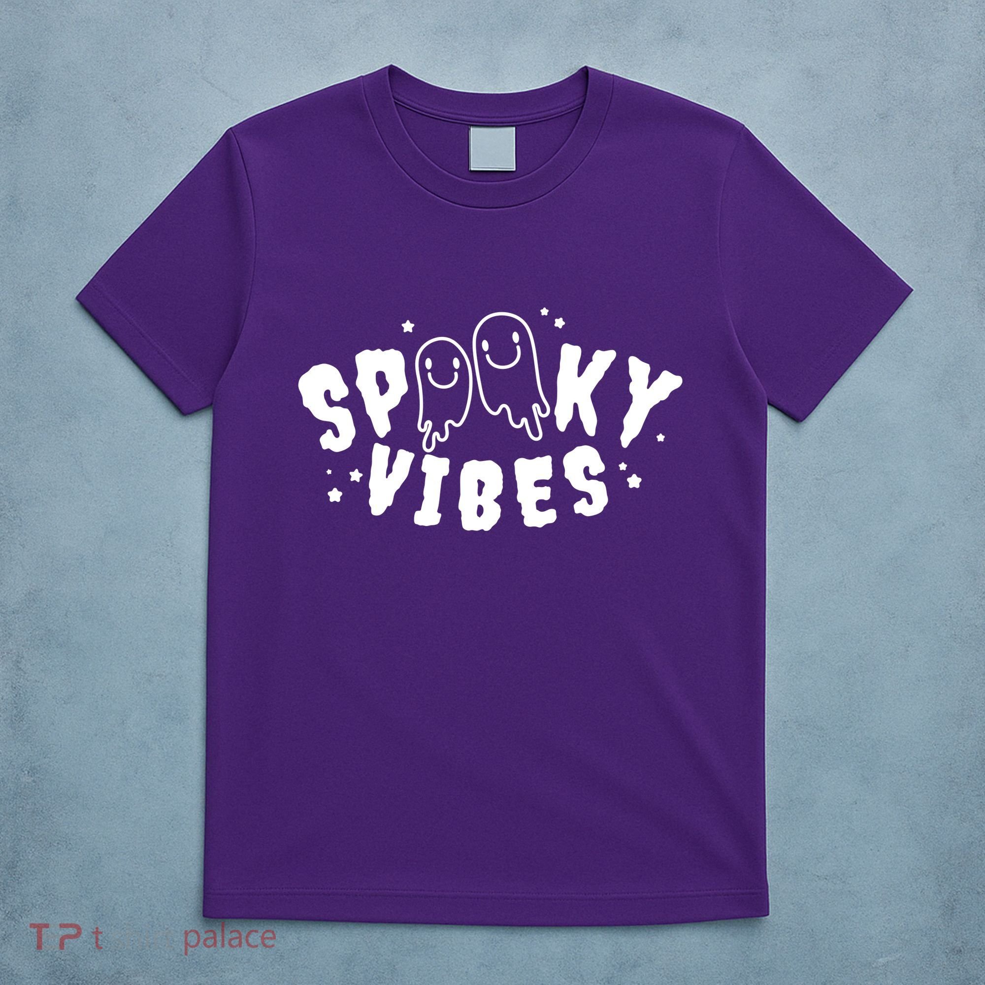 Spooky Vibes Halloween Ghost Cute T-Shirt