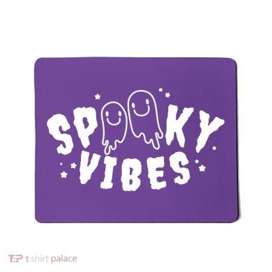 Spooky Vibes Halloween Ghost Cute Mousepad