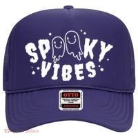 Spooky Vibes Halloween Ghost Cute Hat thumb 0
