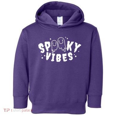 Spooky Vibes Halloween Ghost Cute Toddler Hoodie