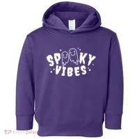 Spooky Vibes Halloween Ghost Cute Toddler Hoodie thumb 0