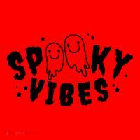 Spooky Vibes Halloween Ghost Cute Santa Hat thumb 1
