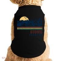 Stowe Vermont Hiking Skiing Retro Cool Gift Doggie Tank thumb 0