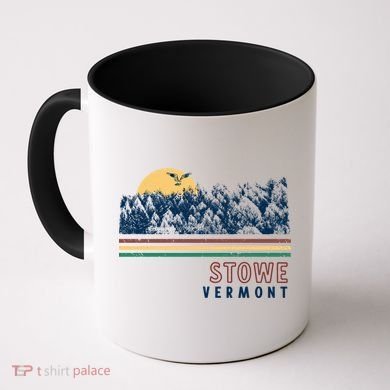 Stowe Vermont Hiking Skiing Retro Cool Gift Coffee Mug
