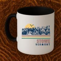 Stowe Vermont Hiking Skiing Retro Cool Gift Coffee Mug thumb 2