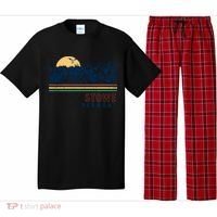 Stowe Vermont Hiking Skiing Retro Cool Gift Pajama Set thumb 0