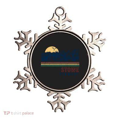 Stowe Vermont Hiking Skiing Retro Cool Gift Ornament