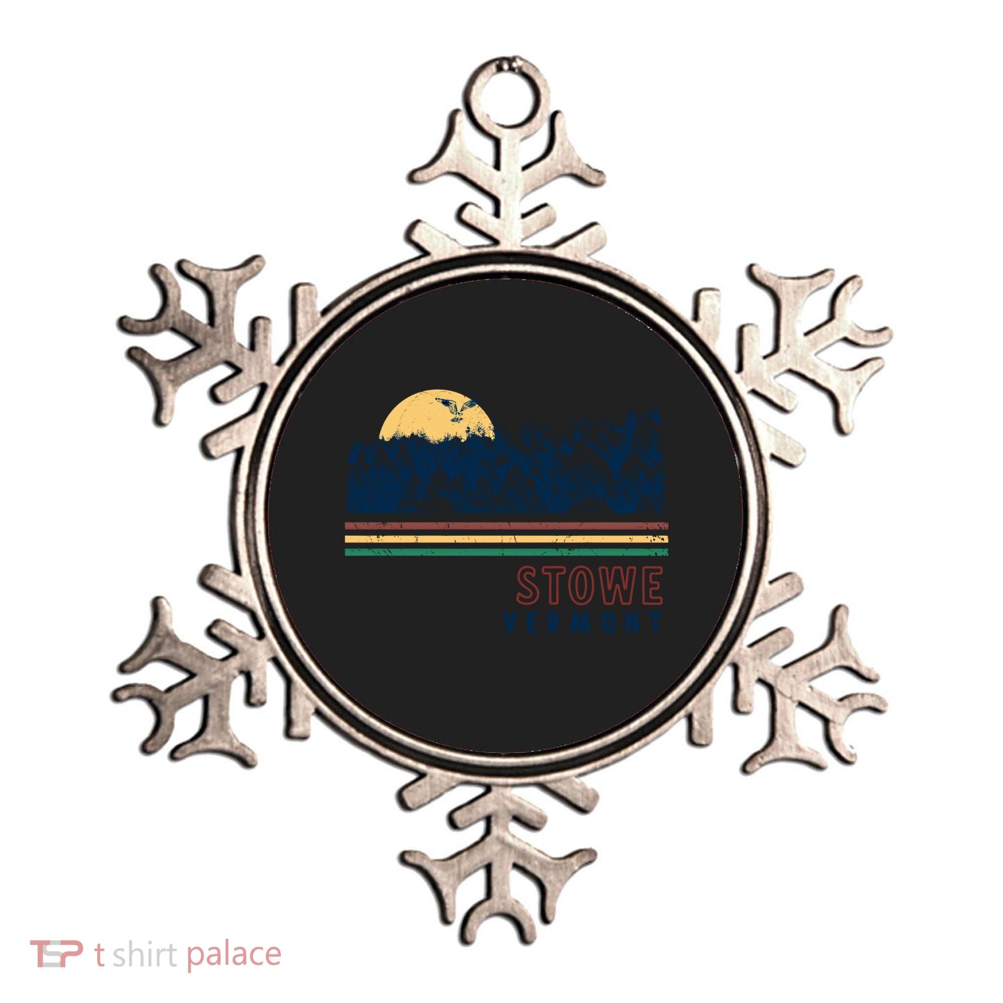 Stowe Vermont Hiking Skiing Retro Cool Gift Ornament