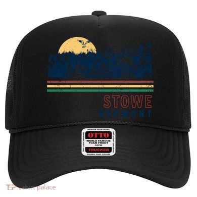 Stowe Vermont Hiking Skiing Retro Cool Gift Hat