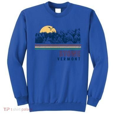 Stowe Vermont Hiking Skiing Retro Cool Gift Sweatshirt