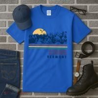 Stowe Vermont Hiking Skiing Retro Cool Gift Tall T-Shirt thumb 3