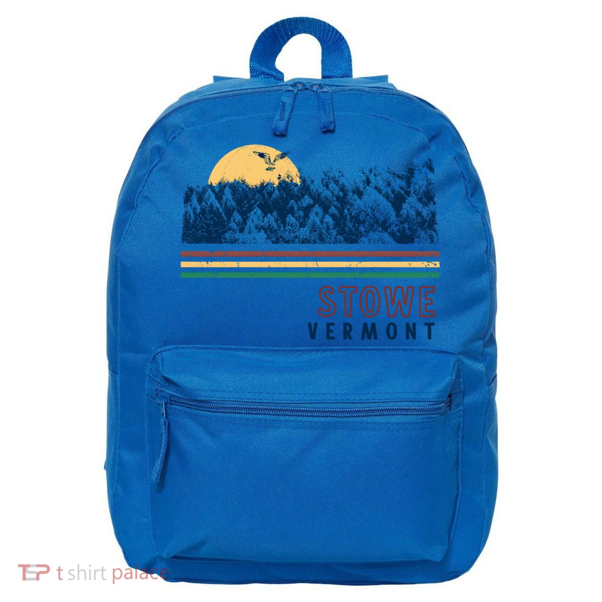 Stowe Vermont Hiking Skiing Retro Cool Gift 16 in Basic Backpack