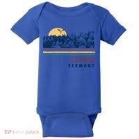 Stowe Vermont Hiking Skiing Retro Cool Gift Baby Bodysuit thumb 0