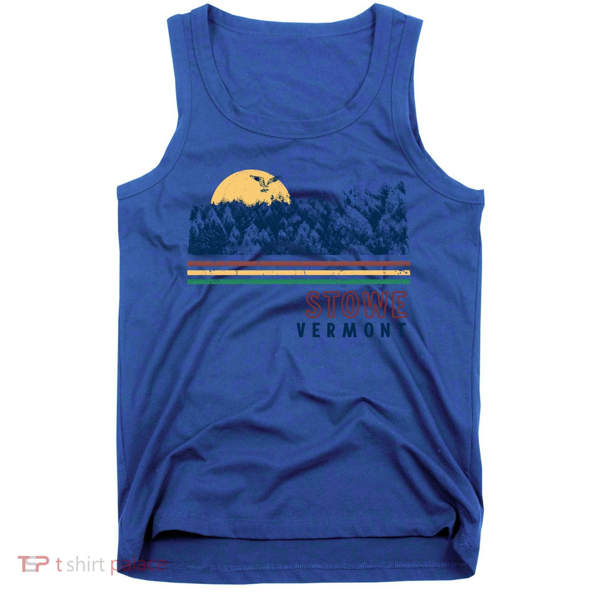 Stowe Vermont Hiking Skiing Retro Cool Gift Tank Top