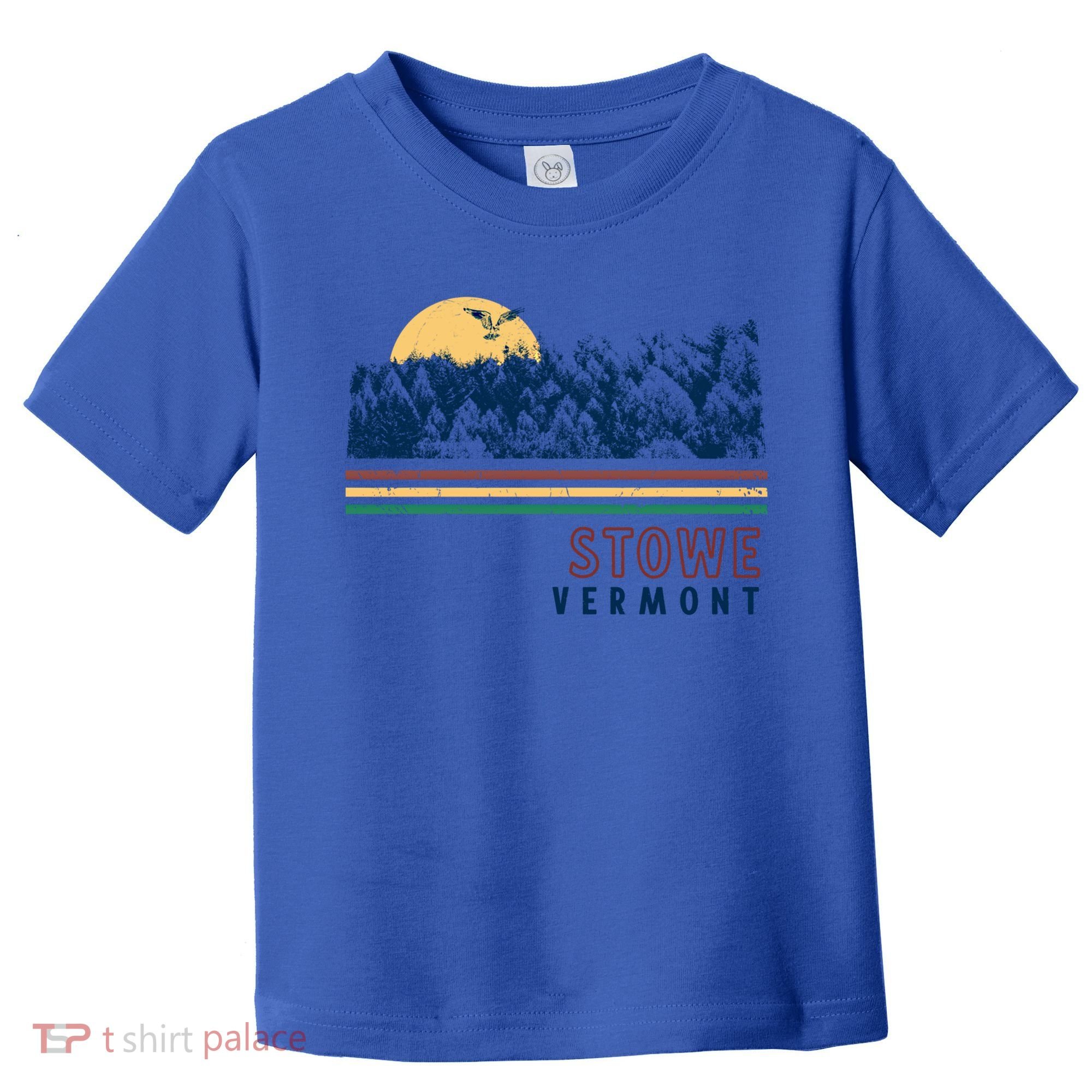 Stowe Vermont Hiking Skiing Retro Cool Gift Toddler T-Shirt