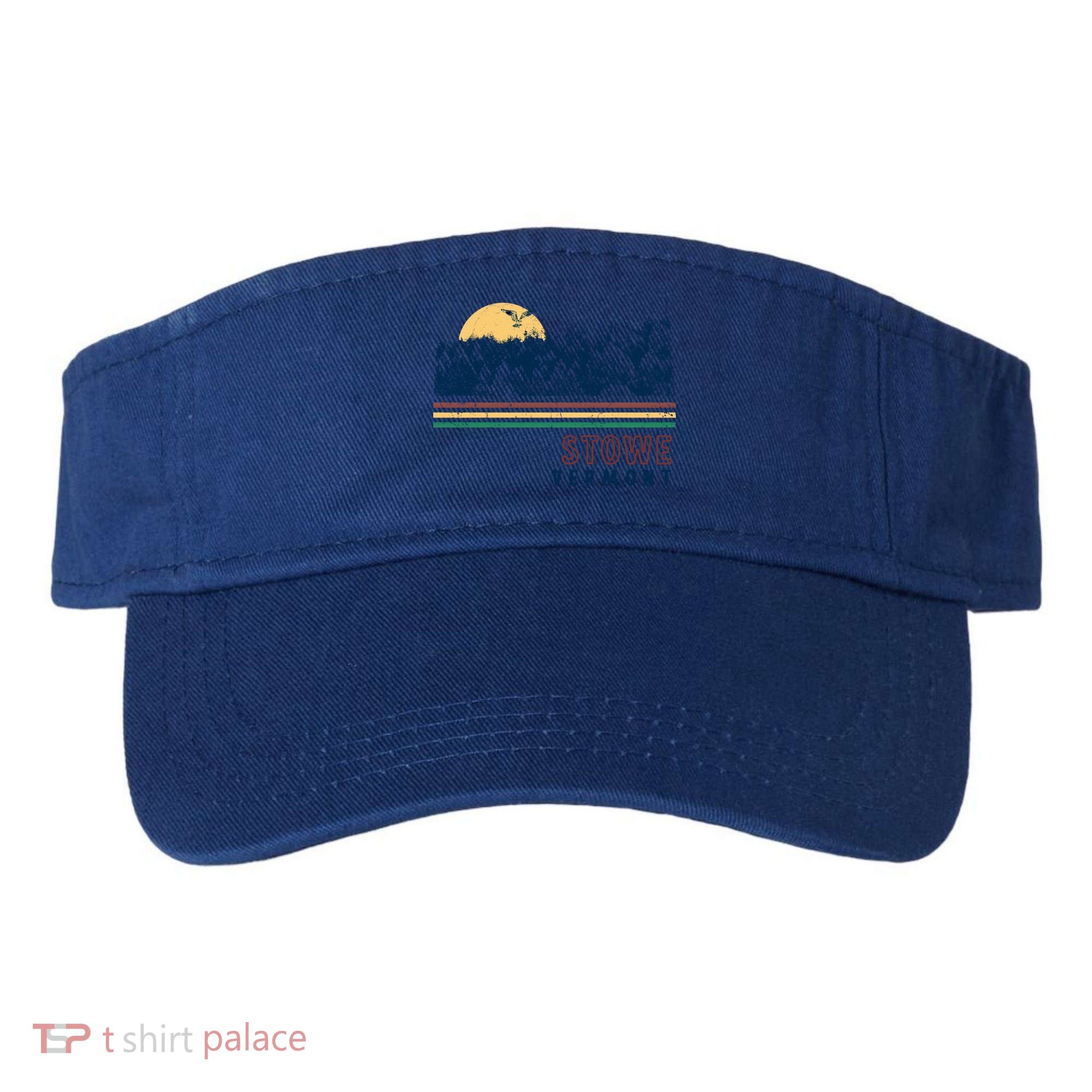 Stowe Vermont Hiking Skiing Retro Cool Gift Visor