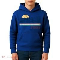 Stowe Vermont Hiking Skiing Retro Cool Gift Kids Hoodie thumb 4