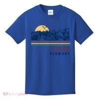 Stowe Vermont Hiking Skiing Retro Cool Gift Kids T-Shirt thumb 0