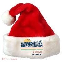 Stowe Vermont Hiking Skiing Retro Cool Gift Santa Hat thumb 0