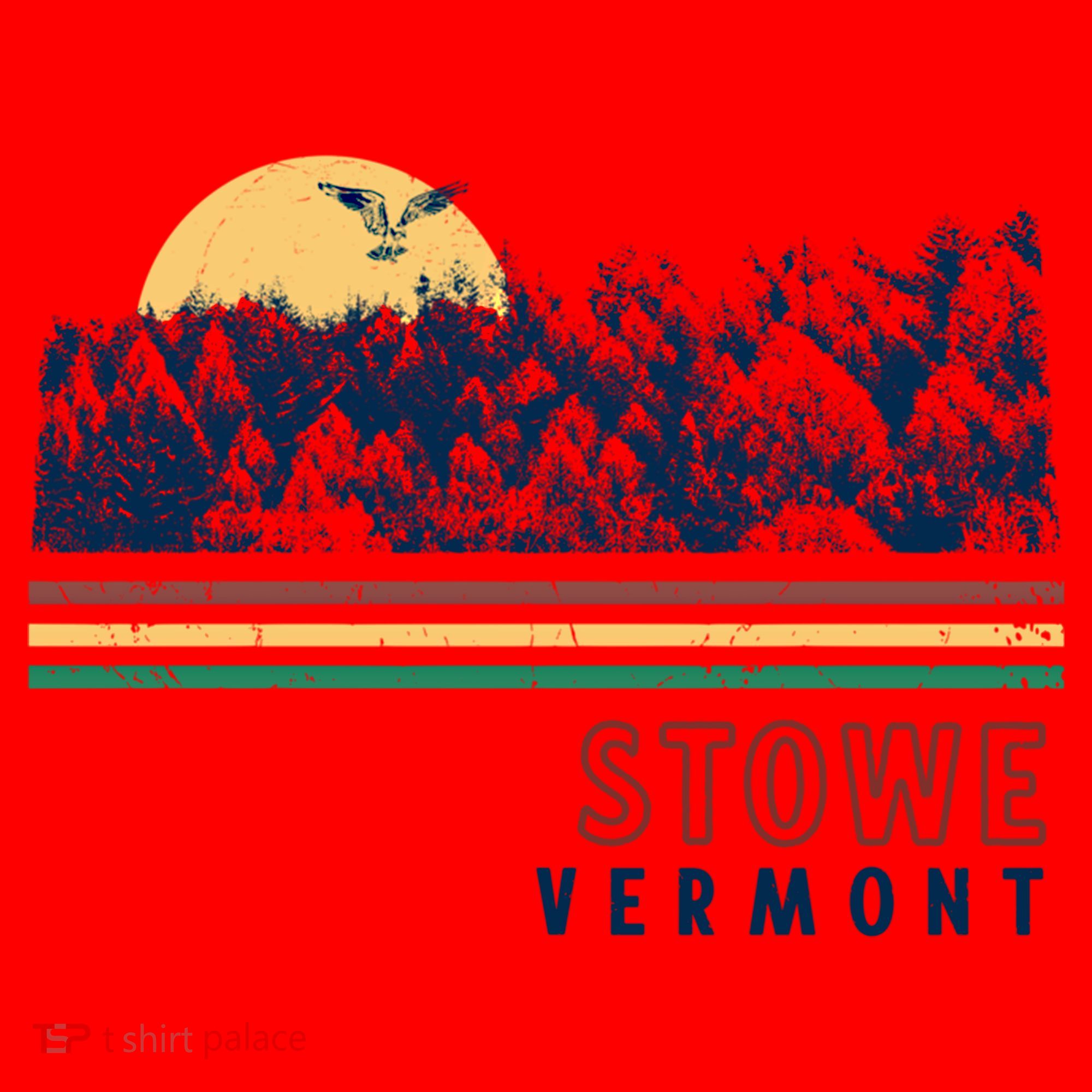 Stowe Vermont Hiking Skiing Retro Cool Gift Santa Hat