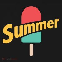 Summer Vacation Ice Cream Popsicle USA-Made Doggie Bandana thumb 2