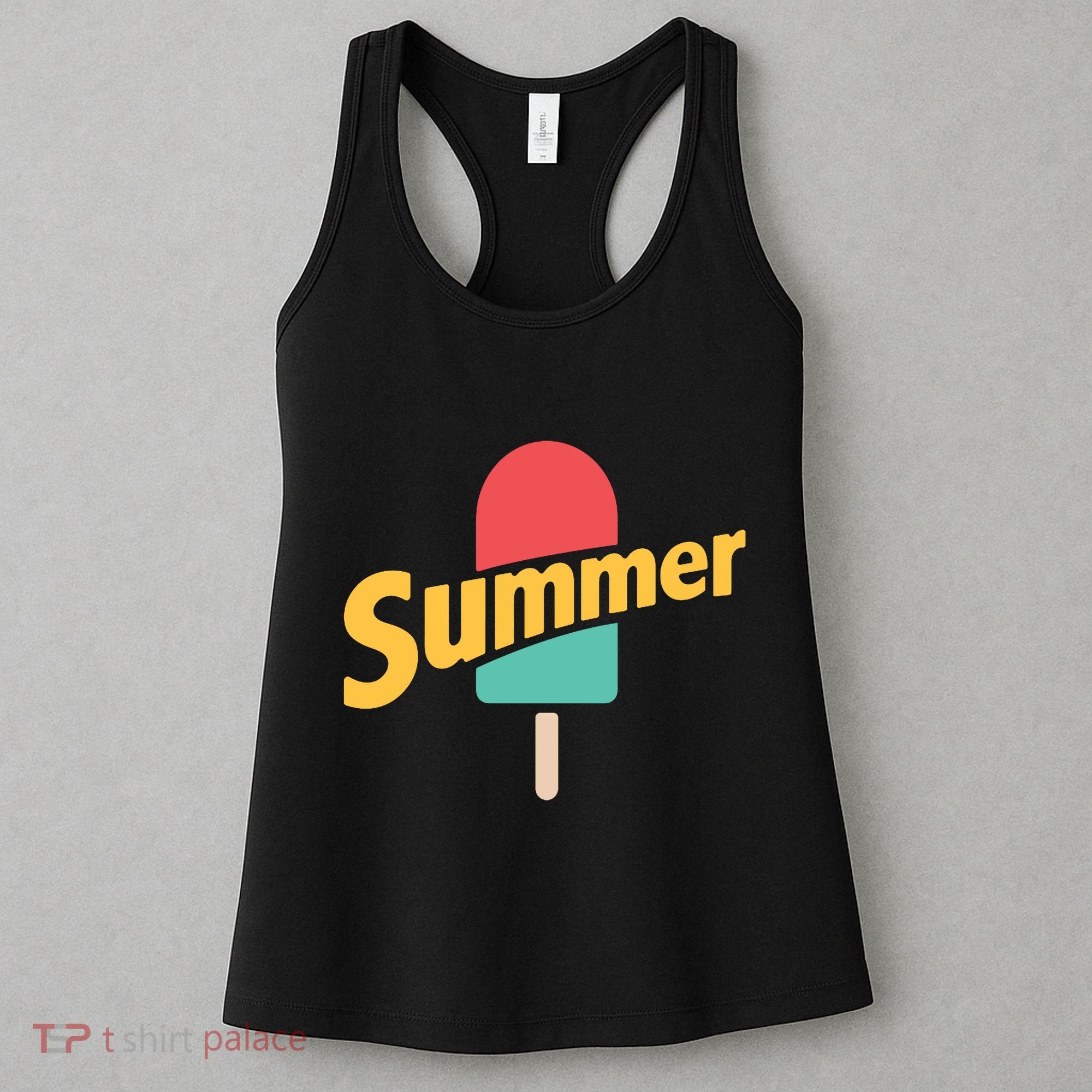 Summer Vacation Ice Cream Popsicle Women's Tank Top