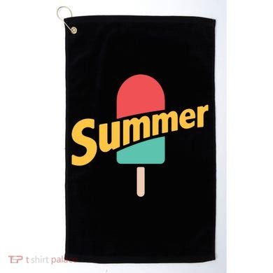 Summer Vacation Ice Cream Popsicle Golf Towel